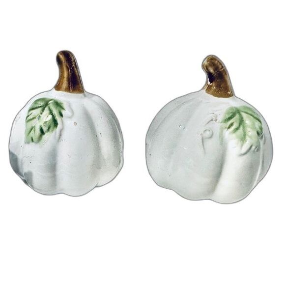 Ceramic White Pumpkins‎ Home Tier Display - Picture 1 of 5